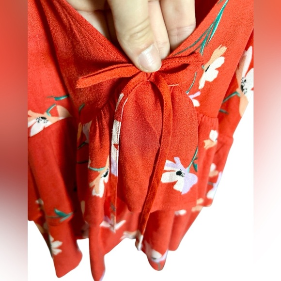 Jack Wills JACK by BB Dakota Siesta Time Floral Tank Top in Fiesta Red Large - Picture 8 of 11